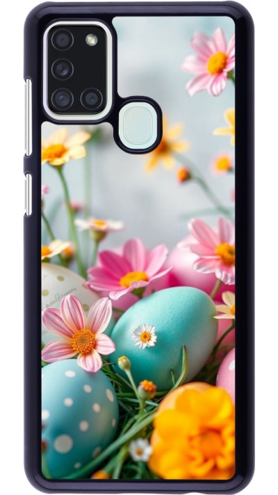Samsung Galaxy A21s Case Hülle - Easter 2026 Eggs with flowers