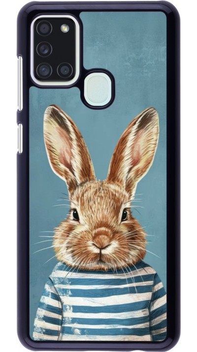 Samsung Galaxy A21s Case Hülle - Easter 2026 Rabbit navy