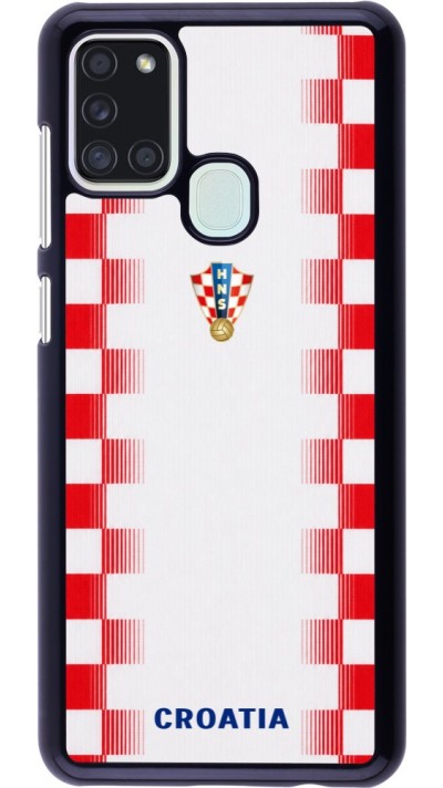 Samsung Galaxy A21s Case Hülle - Kroatien 2026 personalisierbares Fussballtrikot