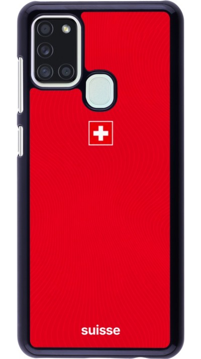 Samsung Galaxy A21s Case Hülle - Schweiz 2026 personalisierbares Fussballtrikot