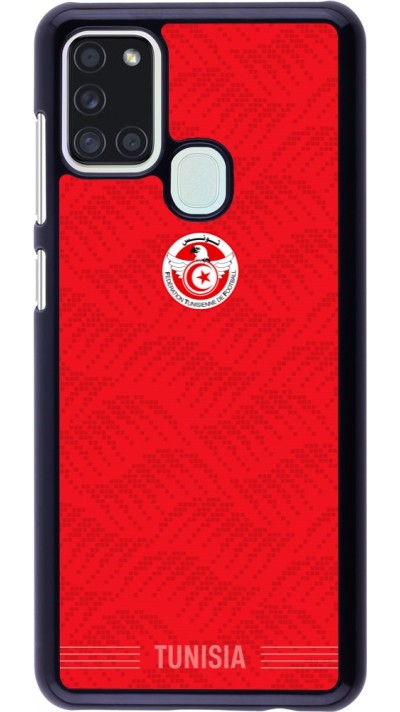 Samsung Galaxy A21s Case Hülle - Tunesien 2026 personalisierbares Fussballtrikot