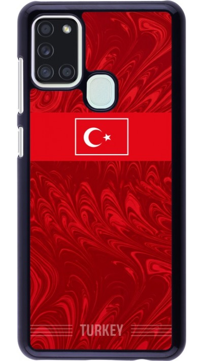 Samsung Galaxy A21s Case Hülle - Türkei 2026 personalisierbares Fussballtrikot