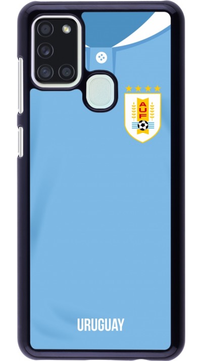 Samsung Galaxy A21s Case Hülle - Uruguay 2022 personalisierbares Fussballtrikot