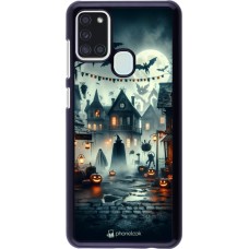 Samsung Galaxy A21s Case Hülle - Halloween Spukstadt