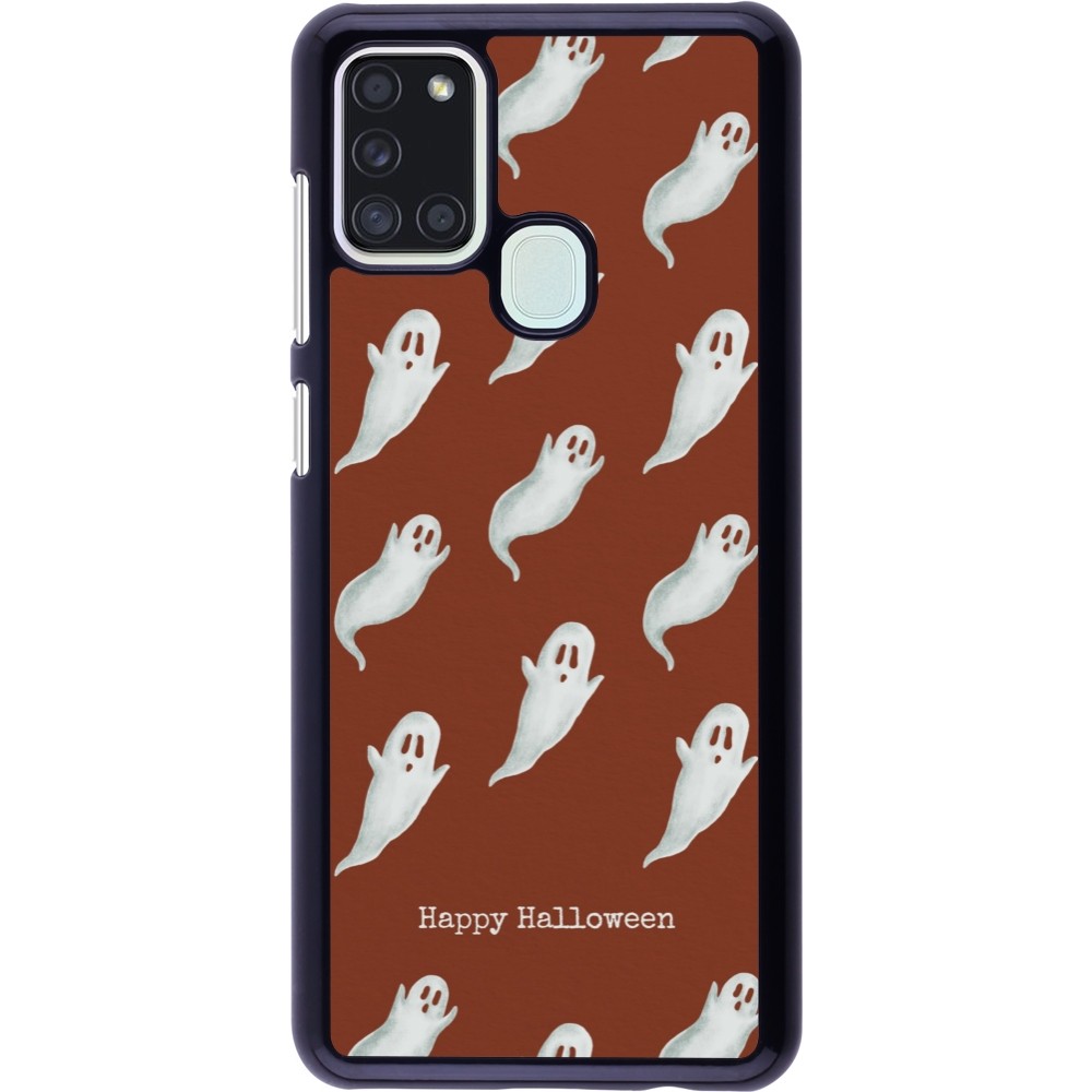 Samsung Galaxy A21s Case Hülle - Halloween 2025 Pattern of ghosts