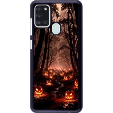 Samsung Galaxy A21s Case Hülle - Halloween 2025 Road of Terrifying Pumpkins