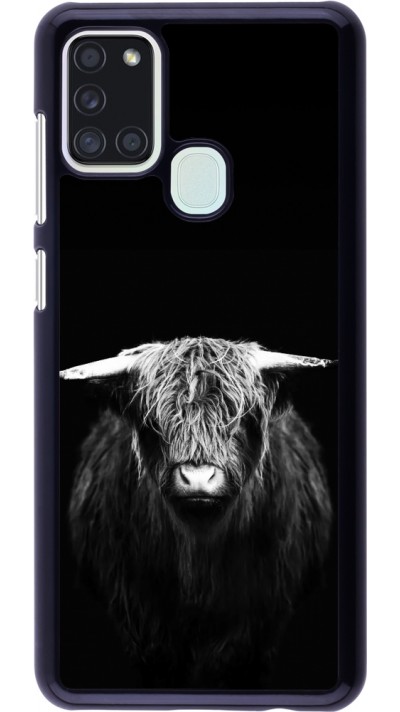 Samsung Galaxy A21s Case Hülle - Highland calf black