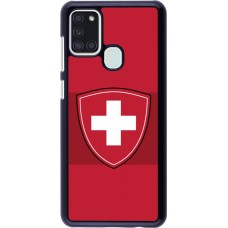 Samsung Galaxy A21s Case Hülle - Hockey World Championship Ecusson Suisse