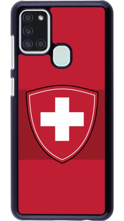 Samsung Galaxy A21s Case Hülle - Hockey World Championship Ecusson Suisse