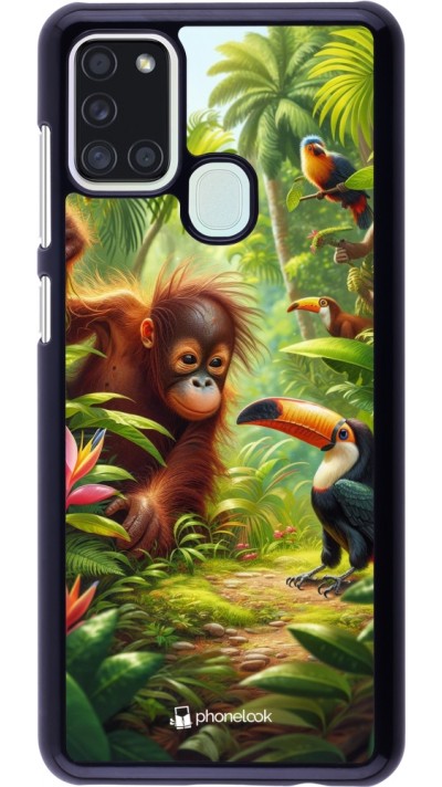 Samsung Galaxy A21s Case Hülle - Tropischer Dschungel Tayrona