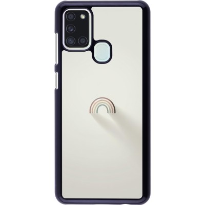 Samsung Galaxy A21s Case Hülle - Mini Regenbogen Minimal