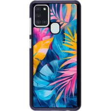 Samsung Galaxy A21s Case Hülle - Palms Blue