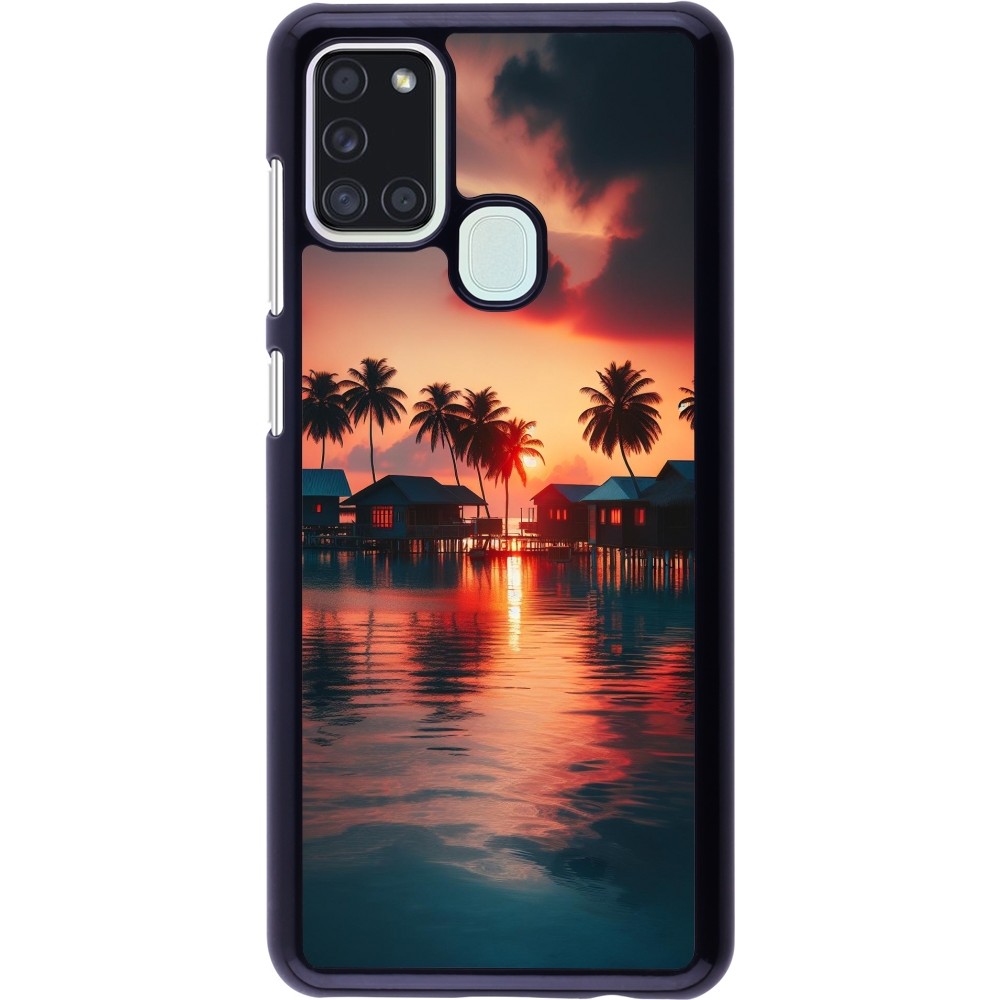 Samsung Galaxy A21s Case Hülle - Paradies Malediven