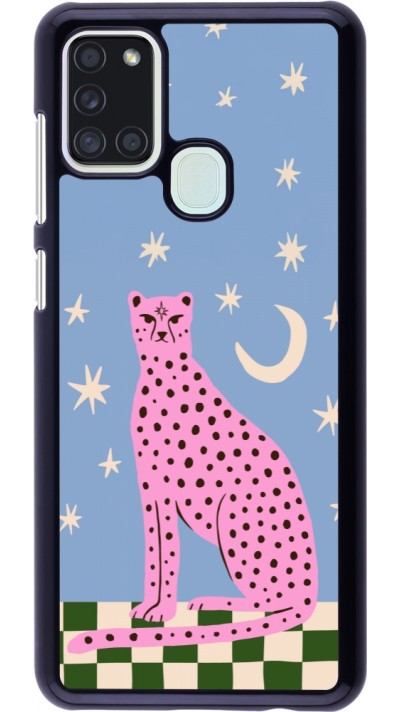 Samsung Galaxy A21s Case Hülle - Pink leopard with stars 2026