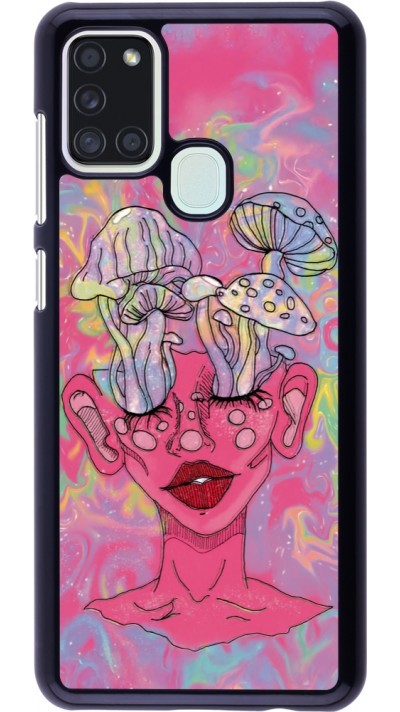Coque Samsung Galaxy A21s - Psychedelic pink mushroom