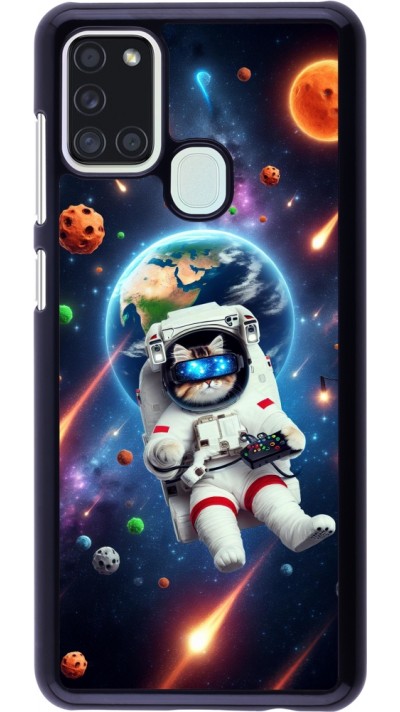 Samsung Galaxy A21s Case Hülle - VR SpaceCat Odyssee