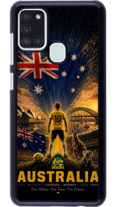 Samsung Galaxy A21s Case Hülle - Fussball Australien splash 2026
