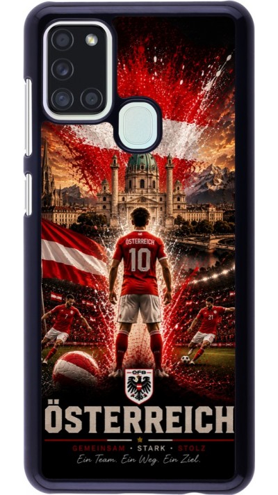 Samsung Galaxy A21s Case Hülle - Fussball Österreich splash 2026