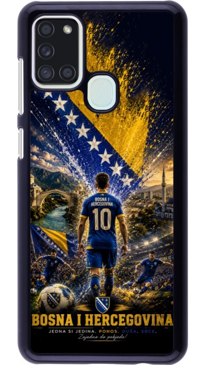 Samsung Galaxy A21s Case Hülle - Fussball Bosnien und Herzegowina splash 2026