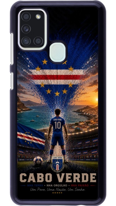 Samsung Galaxy A21s Case Hülle - Fussball Kap Verde splash 2026