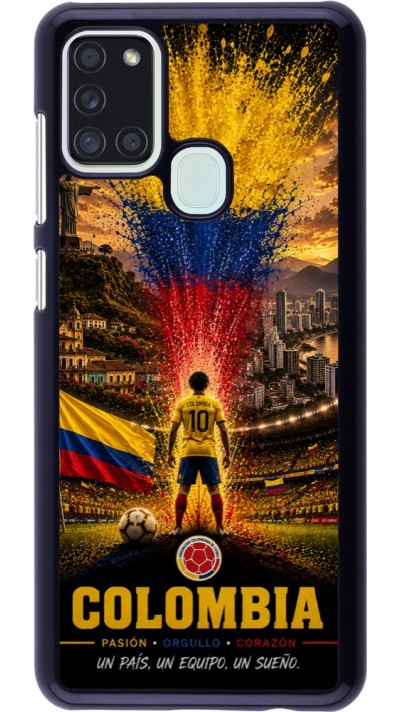 Samsung Galaxy A21s Case Hülle - Fussball Kolumbien splash 2026