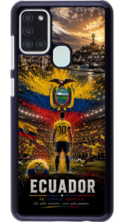 Samsung Galaxy A21s Case Hülle - Fussball Ecuador splash 2026