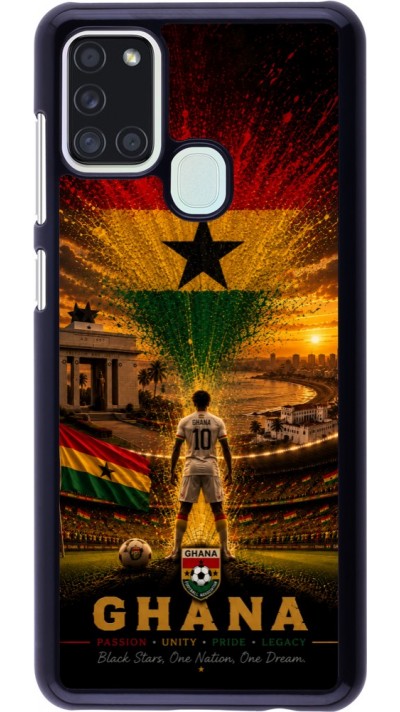 Samsung Galaxy A21s Case Hülle - Fussball Ghana splash 2026