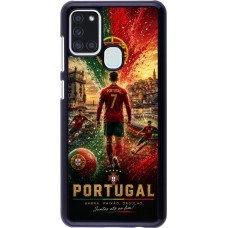 Samsung Galaxy A21s Case Hülle - Fussball Portugal splash 2026