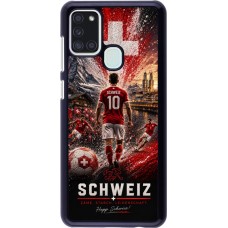 Samsung Galaxy A21s Case Hülle - Fussball Schweiz splash 2026