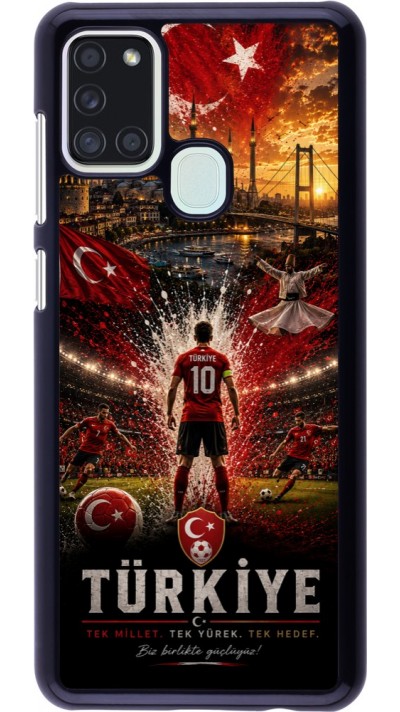Samsung Galaxy A21s Case Hülle - Fussball Türkei splash 2026