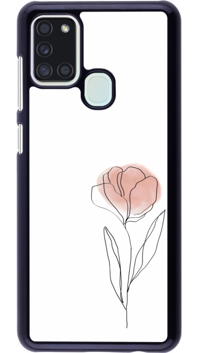 Samsung Galaxy A21s Case Hülle - Spring 23 minimalist flower