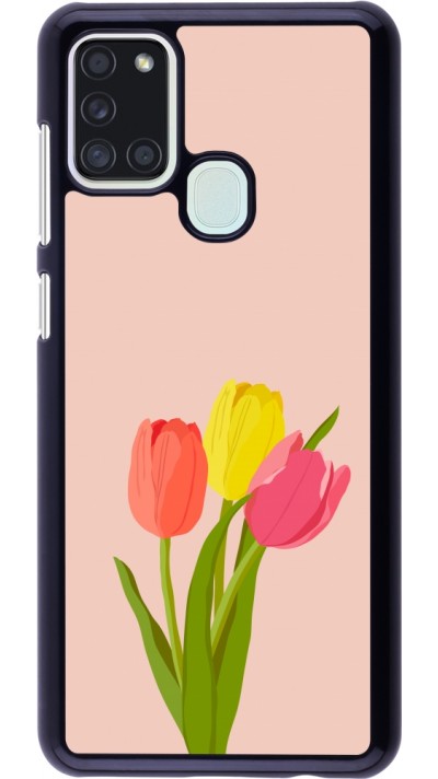 Samsung Galaxy A21s Case Hülle - Spring 23 tulip trio