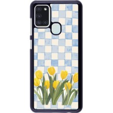 Samsung Galaxy A21s Case Hülle - Blue vichy tulips Spring 2026
