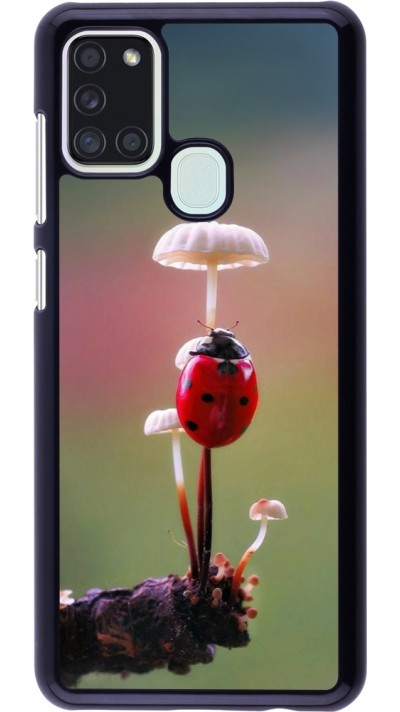 Samsung Galaxy A21s Case Hülle - Ladybird on a mushroom Spring 2026
