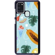 Samsung Galaxy A21s Case Hülle - Summer 2025 Pattern papaya