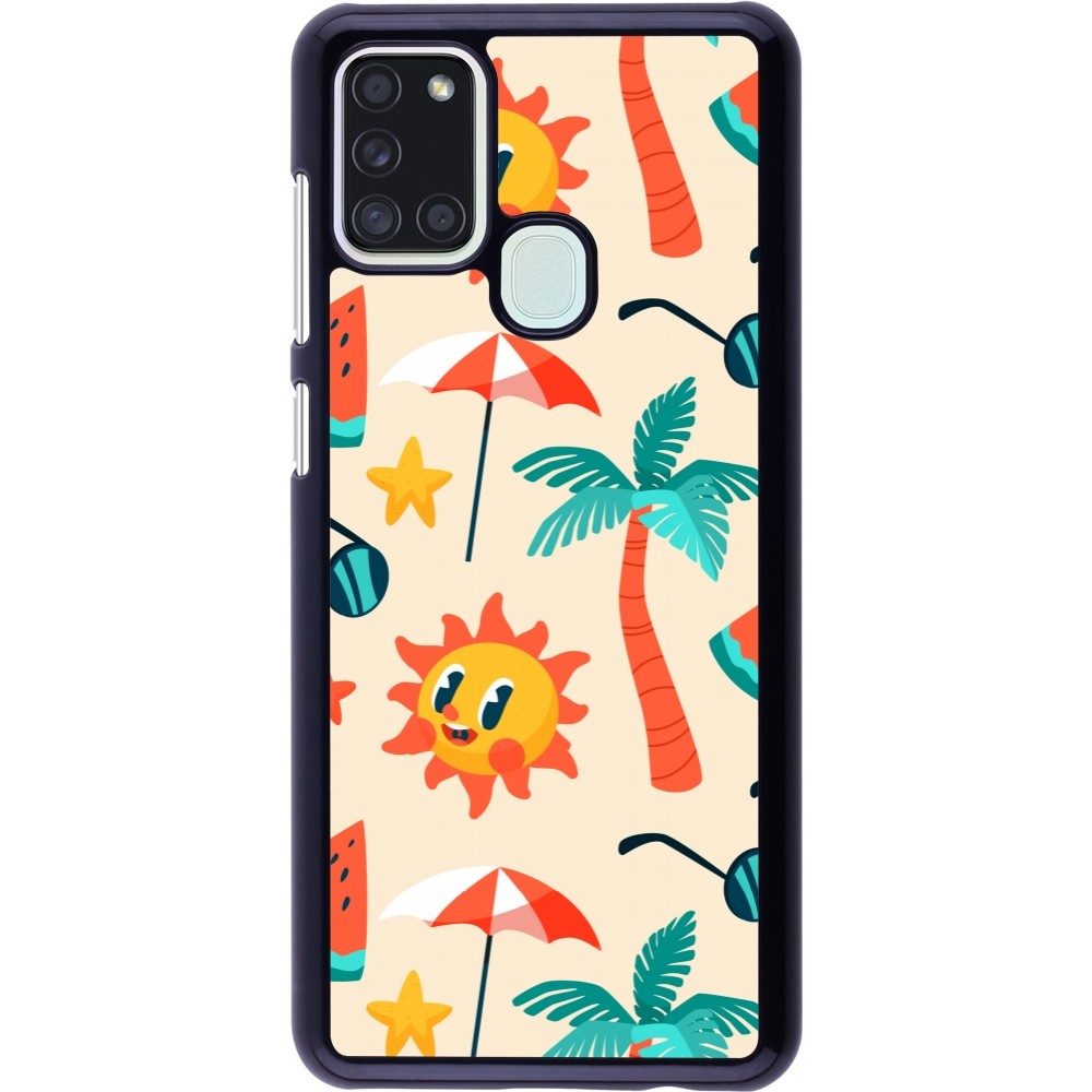 Samsung Galaxy A21s Case Hülle - Summer 2025 Pattern soleil