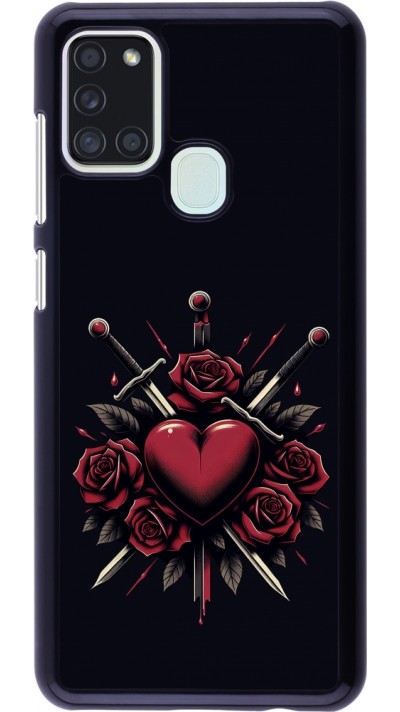Samsung Galaxy A21s Case Hülle - Valentine 2024 gothic love