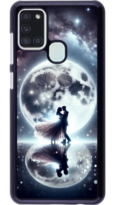Samsung Galaxy A21s Case Hülle - Valentin 2024 Liebe unter dem Mond