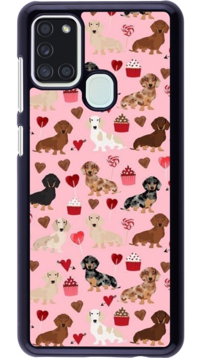 Samsung Galaxy A21s Case Hülle - Valentine 2024 puppy love