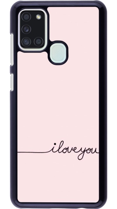 Samsung Galaxy A21s Case Hülle - Valentine 2023 i love you writing