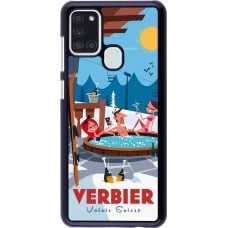 Samsung Galaxy A21s Case Hülle - Verbier Mountain Jacuzzi