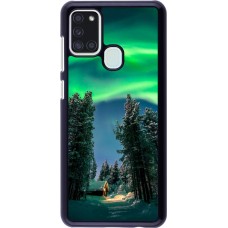 Samsung Galaxy A21s Case Hülle - Winter 22 Northern Lights