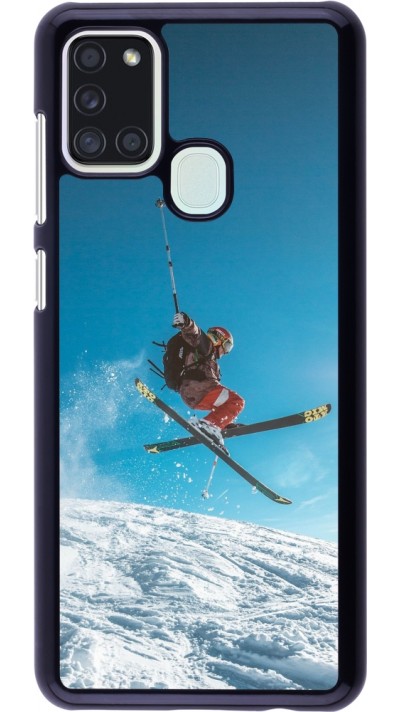 Samsung Galaxy A21s Case Hülle - Winter 22 Ski Jump