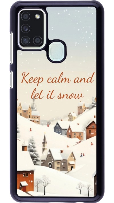Samsung Galaxy A21s Case Hülle - Winter 25 Winter Keep calm and let it snow