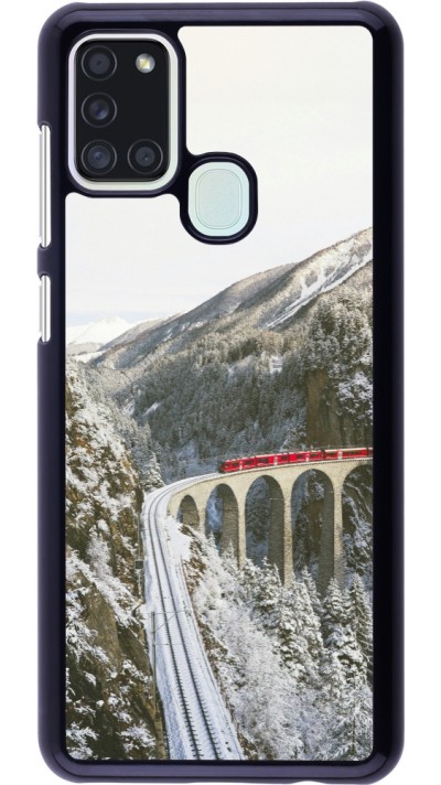Samsung Galaxy A21s Case Hülle - Winter 25 Winter polar express