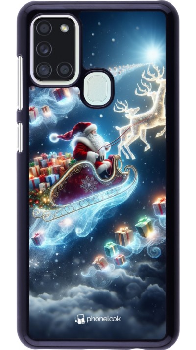 Samsung Galaxy A21s Case Hülle - Weihnachten 2023 Verzauberter Weihnachtsmann