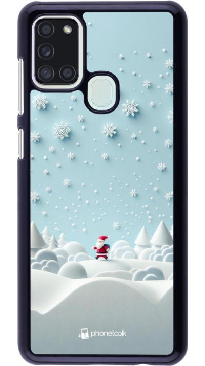 Samsung Galaxy A21s Case Hülle - Weihnachten 2023 Kleiner Vater Schneeflocke