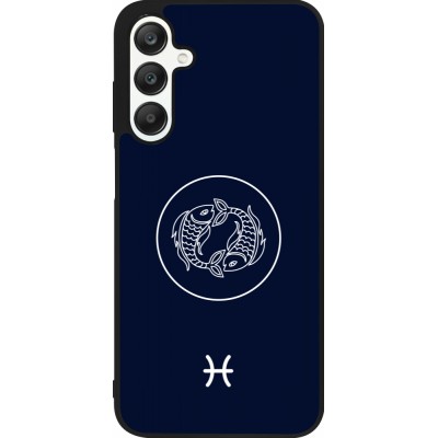 Samsung Galaxy A25 Case Hülle - Silikon schwarz Astrologie Fische
