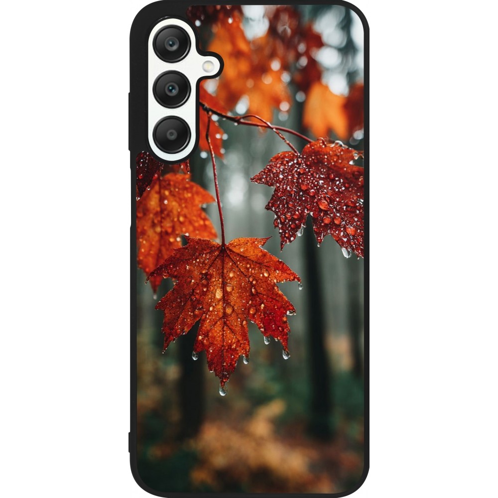 Coque Samsung Galaxy A25 - Silicone rigide noir Autumn 25 Rain