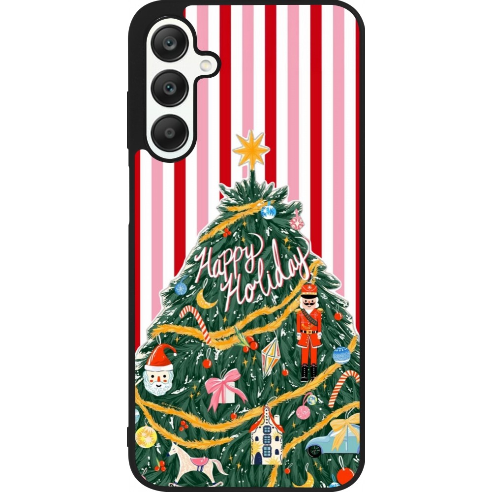Samsung Galaxy A25 Case Hülle - Silikon schwarz Christmas 25 Happy Holiday